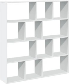 vidaXL Βιβλιοθήκη Λευκή 132x29x141,5 εκ. από Επεξεργασμένο Ξύλο