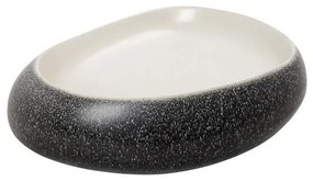 Πιάτο Κεραμικό Pebble Βότσαλο Gmt118 23X18cm Grey-White Espiel Κεραμικό