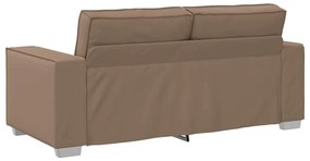 vidaXL Καναπές 140cm Καπουτσίνο ύφασμα