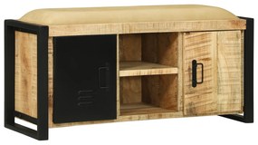 vidaXL Παγκάκι ντουλάπα  100x35x50 cm Χοντρό ξύλο μάνγκο