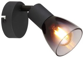 Απλίκα Φωτιστικό Τοίχου Σποτ 1xE14 Μαύρο 54312-1 Globo Lighting-54312-1-Μαύρο 54312-1