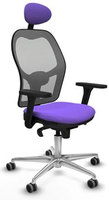 Καρέκλα γραφείου με κεφαλάρι Piqueras y Crespo 3D086G1 Λιλά