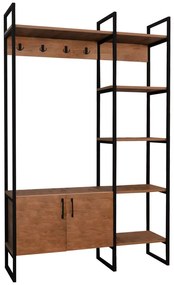 Έπιπλο εισόδου Thoj pakoworld oak μελαμίνης 120x34x180εκ