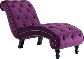 vidaXL Ανάκλιντρο Μοβ Βελούδινο