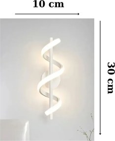 Stewehome λευκό φωτιστικό τοίχου με 2 led χωρίς μπαταρία