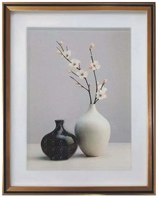 Κάδρο 3D Βάζα Με Λουλούδια 16-50017 41x51cm Multi Marhome Κάθετοι Πλαστικό, Γυαλί