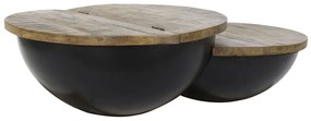 Τραπεζάκι Καφέ DKD Home Decor Ξύλο Μέταλλο 114 x 76 x 33 cm