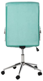 ΚΑΡΕΚΛΑ ΓΡΑΦΕΙΟΥ JOSEF  ΜΕΝΤΑ ΒΕΛΟΥΔΟ-INOX ΒΑΣΗ 58x61x105-113Yεκ.