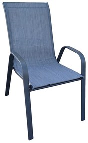 Πολυθρόνα Στοιβαζόμενη Κήπου Rio Ε270,51 54x75x91cm Anthracite-Grey
