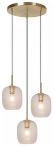 Φωτιστικό Κρεμαστό Lucide 03450-03-02 ALICENT Χρυσό Χρώμα (Gold Coloured)|Διάφανο (Transparent)