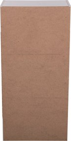 ΡΑΦΙΕΡΑ ΤΟΙΧΟΥ CUBICON HM9941.01 ΛΕΥΚΗ ΜΕΛΑΜΙΝΗ 38,5x23,5x80Υεκ.