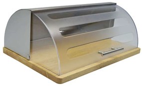 Ψωμιέρα 812455 39x28,5x16cm Grey-Natural Ankor Plastic,Bamboo