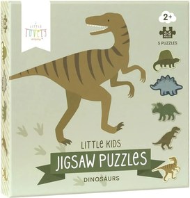 Σετ 5 Παζλ Α Little Lovely Company Dinosaurs PGPUDI06
