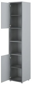 Σετ επίπλων Concept Pro Lenart AH145, Γκρι, Πλαστικοποιημένη μοριοσανίδα, Τάβλες για Κρεβάτι, 140x200, Με κρεβάτι, Με πρόσθετο εξοπλισμό, Ενιαίος, Διπλό