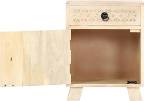 vidaXL Κομοδίνο 40x30x50 εκ. από Μασίφ Ξύλο Μάνγκο