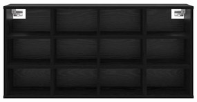 vidaXL Παπουτσοθήκη Μαύρη δρυς 103 x 30 x 51 εκ. Επεξεργασμένο ξύλο