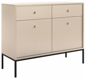 Σιφονιέρα Lima J104, Beige, Μαύρο, 83x104x39cm