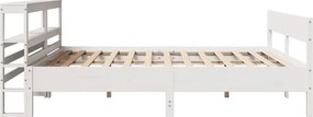 vidaXL Σκελετός Κρεβ. Χωρίς Στρώμα Λευκό 180x200 εκ Μασίφ Πεύκο