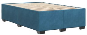 vidaXL Πλαίσιο Κρεβατιού Μπλε 120 x 200 εκ. Βελούδινο