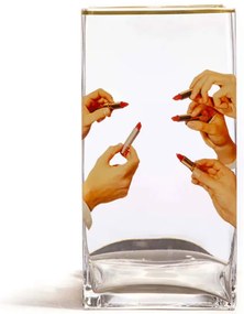 Βάζο Lipsticks 14153 15x15x30cm Multi Seletti Γυαλί