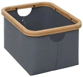 Καλάθι 07.160389C 28,8x21,8x15cm Grey-Natural Polypropylene