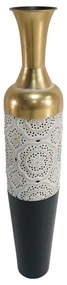 Βάζο Balan 209-000020 Φ16,5x88,3cm Gold-Black-White Inart Metal