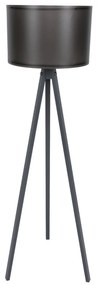 FLOOR LAMP IN GREY AND BLACK  Φ38x145 cm 38x38x145 εκ.