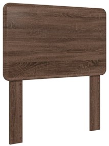 vidaXL Κρεβάτι Αποθήκης Καφέ δρυς 75 x 190 cm Επεξεργασμένο ξύλο