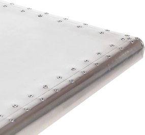 vidaXL Γραφείο Aviator Ασημί 112 x 50 x 76 εκ. Μεταλλικό