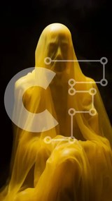 Intra Συλλεκτικό Ξύλινο Παζλ Plywood 4mm - Μυστηριώδης φιγούρα που κρύβεται στον καπνό Σε Ξύλινο Κουτί - Διαστάσεις Puzzle: 10x10 cm – 25 κομμάτια