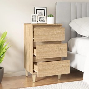 vidaXL Κομοδίνο Sonoma Δρυς 40x35x70 εκ. από Επεξεργασμένο Ξύλο