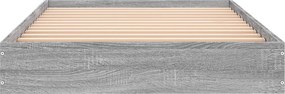 vidaXL Κρεβάτι δαπέδου Γκρι Sonoma 80 x 200 cm Επεξεργασμένο Ξύλο