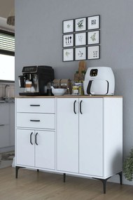 Ντουλάπι Λευκό / Καρυδί FAGAU 120x45x98.6