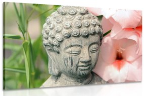 Εικόνα του αγάλματος του Βούδα στον κήπο Ζεν - 120x80