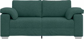 vidaXL Διθέσιος καναπές Σκούρο Πράσινο 180 cm ύφασμα