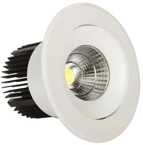 Σποτ Χωνευτό VK/04137/W/W Φ15cm Led 2400Lm 30W 3000K White VKLed Στρόγγυλο