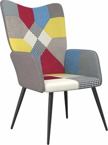 vidaXL Πολυθρόνα Relax Σχέδιο Patchwork Υφασμάτινη
