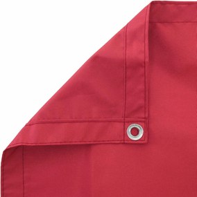 vidaXL Οθόνη Μπαλκονιού Μπορντό 90 x 400 cm