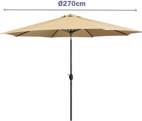 Solskjerm Marbueno Καφέ Ø 270 cm