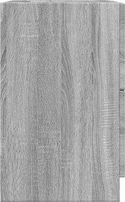 vidaXL Ντουλάπι Νιπτήρα Γκρι Sonoma 40x37x59 εκ. Επεξεργασμένο Ξύλο
