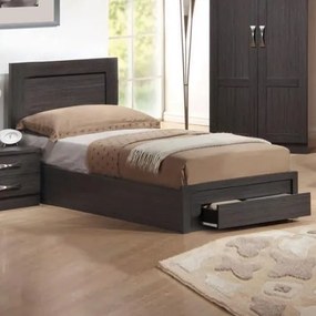 LIFE κρεβάτι μονό με συρτάρι Zebrano 99x207x93 (Στρώμα 90x200) cm ΕΜ3633