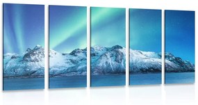 Εικόνα 5 μερών Arctic Aurora Borealis - 100x50