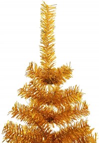 vidaXL Χριστουγεννιάτικο Δέντρο Τεχνητό με Βάση Χρυσό 180 εκ. PET