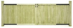 Πόρτες Φράχτη 2 τεμ. 300 x 100 εκ. από Εμποτισμένο Ξύλο Πεύκου