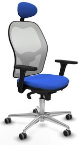 Καρέκλα γραφείου με κεφαλάρι Piqueras y Crespo 3D086G1 Μπλε