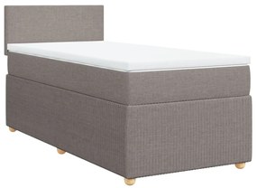 ΚΡΕΒΑΤΙ BOXSPRING ΜΕ ΣΤΡΩΜΑ TAUPE 90X200 ΕΚ. ΥΦΑΣΜΑΤΙΝΟ 3287336