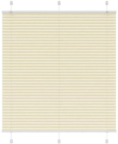 vidaXL Πλισέ περσίδα Κρέμα 120x100 cm Πλάτος υφάσματος 119,4 cm