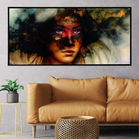 Πίνακας σε Plexiglass με Θέμα &#8220;Ηλέκτρα&#8221; σε μαύρη ξύλινη Κορνίζα - 60cmx40cm