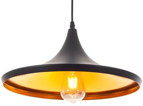 Artekko Aluminum Φωτιστικό Οροφής Μονόφωτο (Ε27) Μαύρο/Μπρονζέ (37x37x21)cm Artekko 023-3332