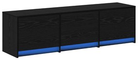 vidaXL Έπιπλο Τηλεόρασης με συρτάρι Μαύρη δρυς 140 x 34 x 40 εκ